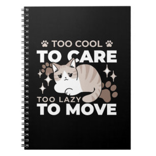 Entspannte & lazy Vibes für Cat Lovers Design Notizblock