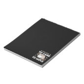 Entspannte & lazy Vibes für Cat Lovers Design Notizblock (Rotiert)