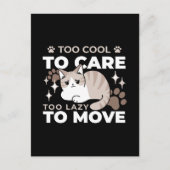 Entspannte & lazy Vibes für Cat Lovers Design Postkarte (Vorderseite)