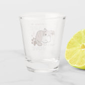 Entspannte & lazy Vibes für Cat Lovers Design Schnapsglas (Rückseite)