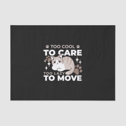 Entspannte & lazy Vibes für Cat Lovers Design Seidenpapier (Vorderseite)