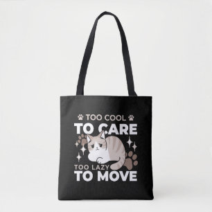 Entspannte & lazy Vibes für Cat Lovers Design Tasche