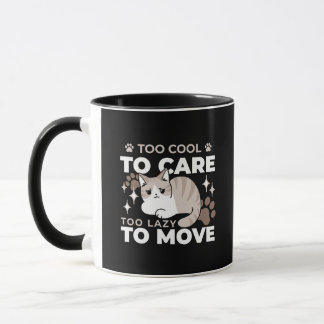 Entspannte & lazy Vibes für Cat Lovers Design Tasse