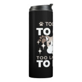 Entspannte & lazy Vibes für Cat Lovers Design Thermosbecher (Nach links gedreht)