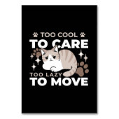 Entspannte & lazy Vibes für Cat Lovers Design Tischnummer (Vorderseite)