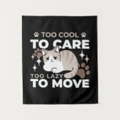 Entspannte & lazy Vibes für Cat Lovers Design Wandteppich (Vorderseite)