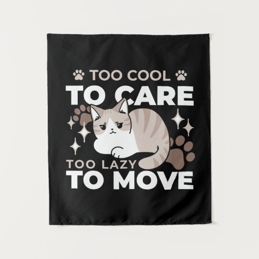 Entspannte & lazy Vibes für Cat Lovers Design Wandteppich (Vorderseite)