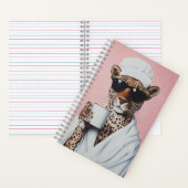 Entspannte Leopard Morning Vibes Notizblock (Innen)