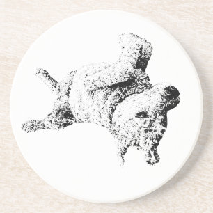 Entspannte Linien des Spaßes Getränkeuntersetzer