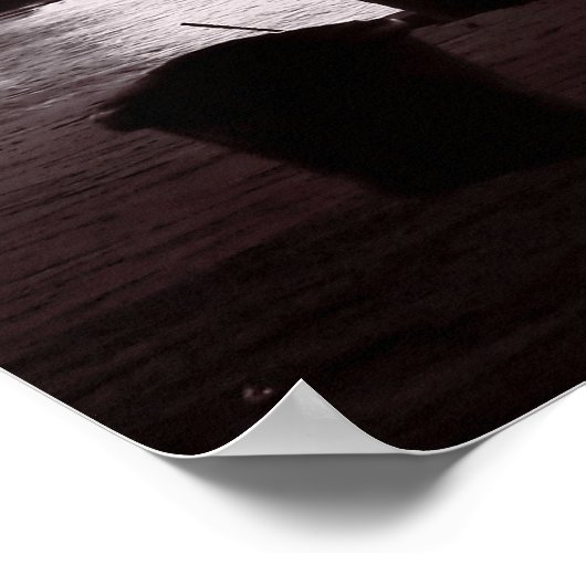 Entspannte Nacht in der Stadt Poster (Ecke)