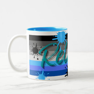 Entspannte Paint-Tasse Zweifarbige Tasse