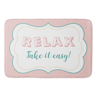 Entspannte Pastellfarbe Creme Vintage Minimalist Badematte