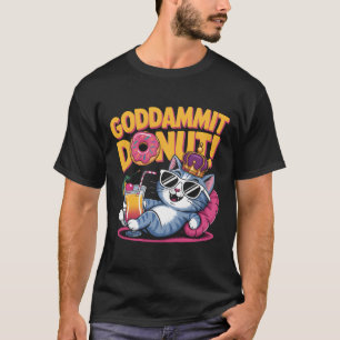 Entspannte Prinzessinnen-Katze mit Shades Cocktail T-Shirt