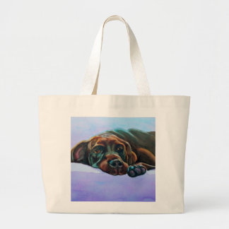 Entspannte Schokolade Labrador Dog Jumbo Tasche