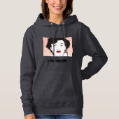 Entspannte Strandmiene  Hoodie (Vorderseite)