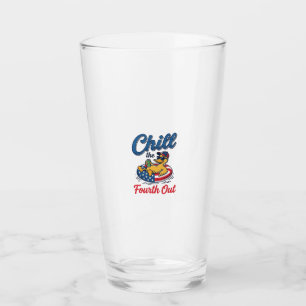 Entspannter 4. Juli Patriotischer Enten T-Shirt De Glas