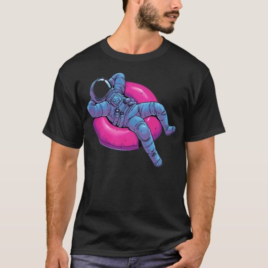 Entspannter Astronaut T-Shirt (Vorderseite)