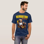 entspannter Bär Wochenendstimmung T-Shirt (Vorne ganz)