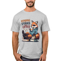 Entspannter Fuchs mit Kaffee - Gemütliche Buchlieb