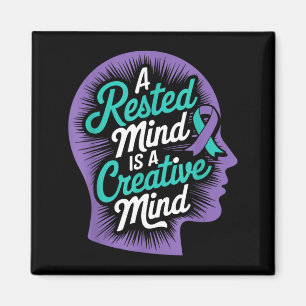 Entspannter Geist Kreativer Geist Psychische Gesun Magnet