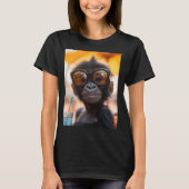 Entspannter Gorilla am Strand T-Shirt (Vorderseite)