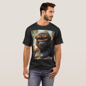 Entspannter Gorilla am Strand T-Shirt (Vorne ganz)