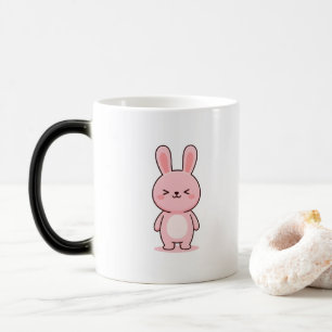 Entspannter Hase Minimal Kawaii Stil Verwandlungstasse