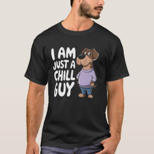 Entspannter Hunde-Liebhaber Lustiger Besitzer Humo T-Shirt
