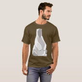 Entspannter Polar Bär - Minimalistische Kunst T-Shirt (Vorne ganz)