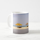 Entspannter Strandtag Kaffeetasse (Vorderseite Links)
