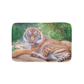 Entspannter stützender Tiger Badematte (Vorderseite)
