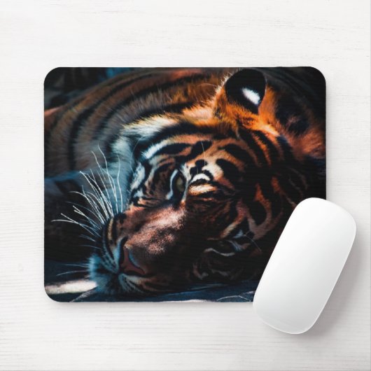 Entspannter Tiger Mousepad (Mit Mouse)