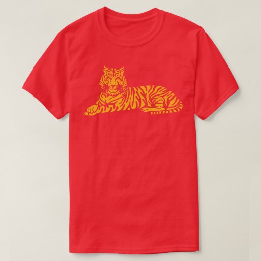 Entspannter Tiger T-Shirt (Design vorne)