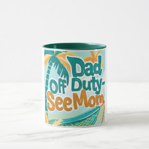 Entspannter Vater Off Duty Design Vater Tasse
