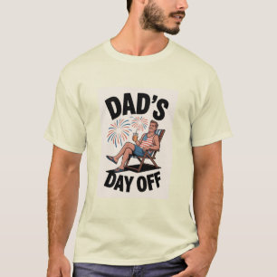 Entspannter Vater-Tag des patriotischen Feuerwerks T-Shirt