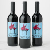 Entspannter Wein Liebe Weinetikett (Flaschen)