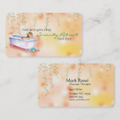 Entspannter Wellness-Center Visitenkarte (Vorne/Hinten)