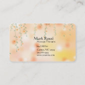 Entspannter Wellness-Center Visitenkarte (Rückseite)