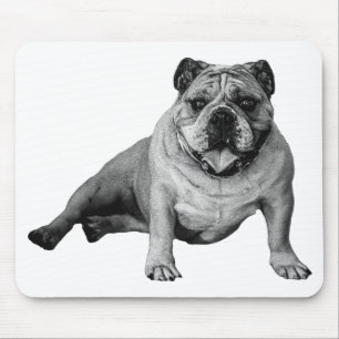 Entspanntes Bulldoggen-Schreibtisch-Pad Mousepad