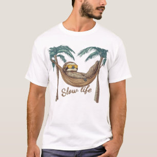 Entspanntes Faultier in einer Hängematte Oversized T-Shirt