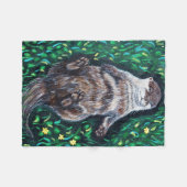 Entspanntes Flussgemälde Fleecedecke (Vorderseite (Horizontal))