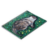 Entspanntes Flussgemälde Notizblock (Linke Seite)