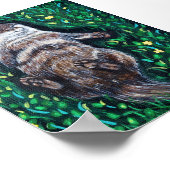 Entspanntes Flussgemälde Poster (Ecke)