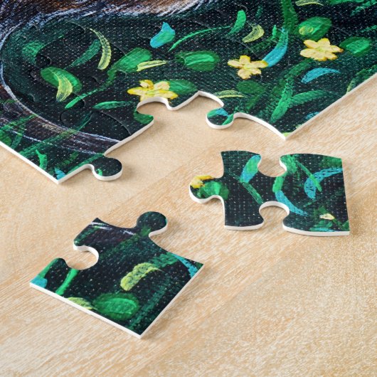 Entspanntes Flussgemälde Puzzle (Seite)