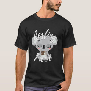 Entspanntes Glücklich Gesicht Koala Bär Yoga Medi T-Shirt