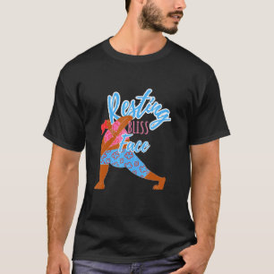 Entspanntes Glücklichgesicht Yoga Meditation T-Shirt
