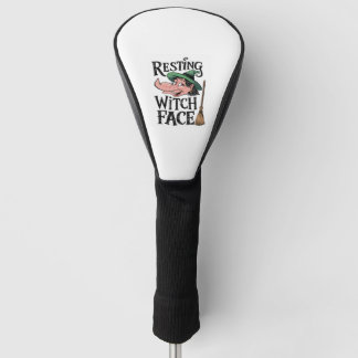 Entspanntes Hexengesicht Golf Headcover
