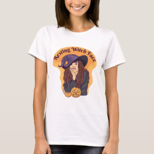 Entspanntes Hexengesicht - Halloween T-Shirt