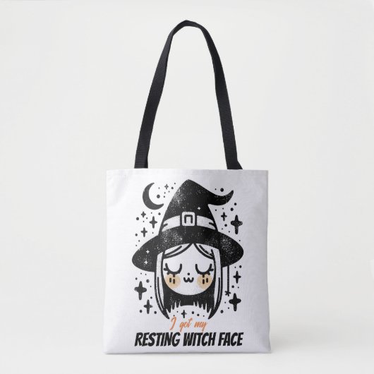 Entspanntes Hexengesicht Tasche (Vorderseite)