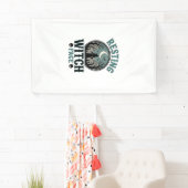 Entspanntes Hexengesicht Vintage Halloween-Design_ Banner (Insitu)